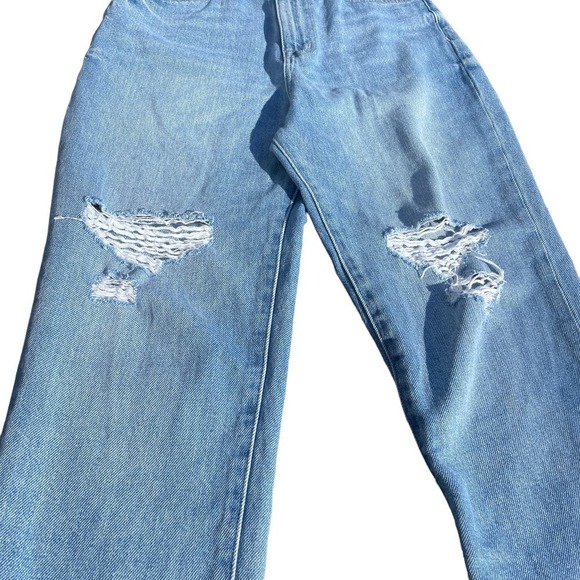 Madewell Distressed Momjean  Blue Jeans - Size 25 - Picture 10 of 16